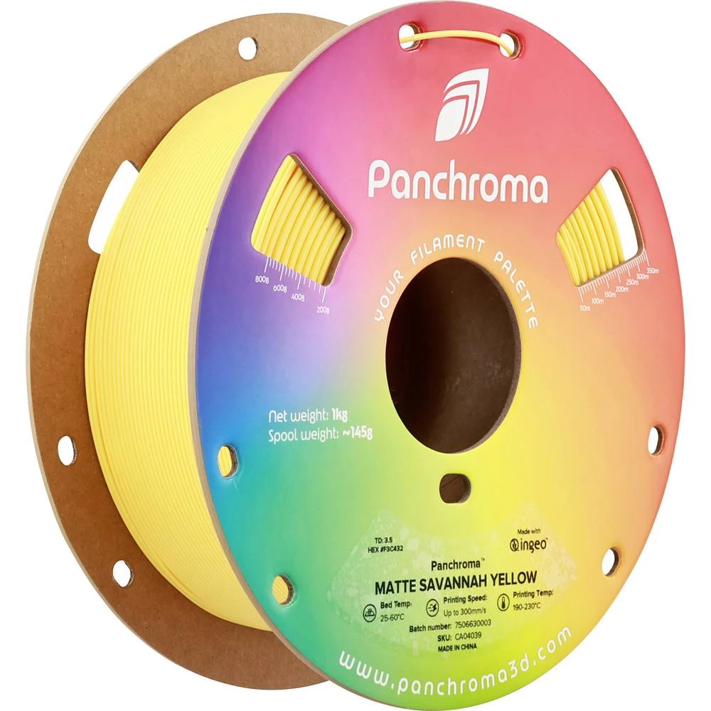 Polymaker CA04039 Panchroma™ Matte 3D pisač filament PLA mat, manji sadržaj plastike 1.75 mm 1000 g Savannah Yellow, žut slika