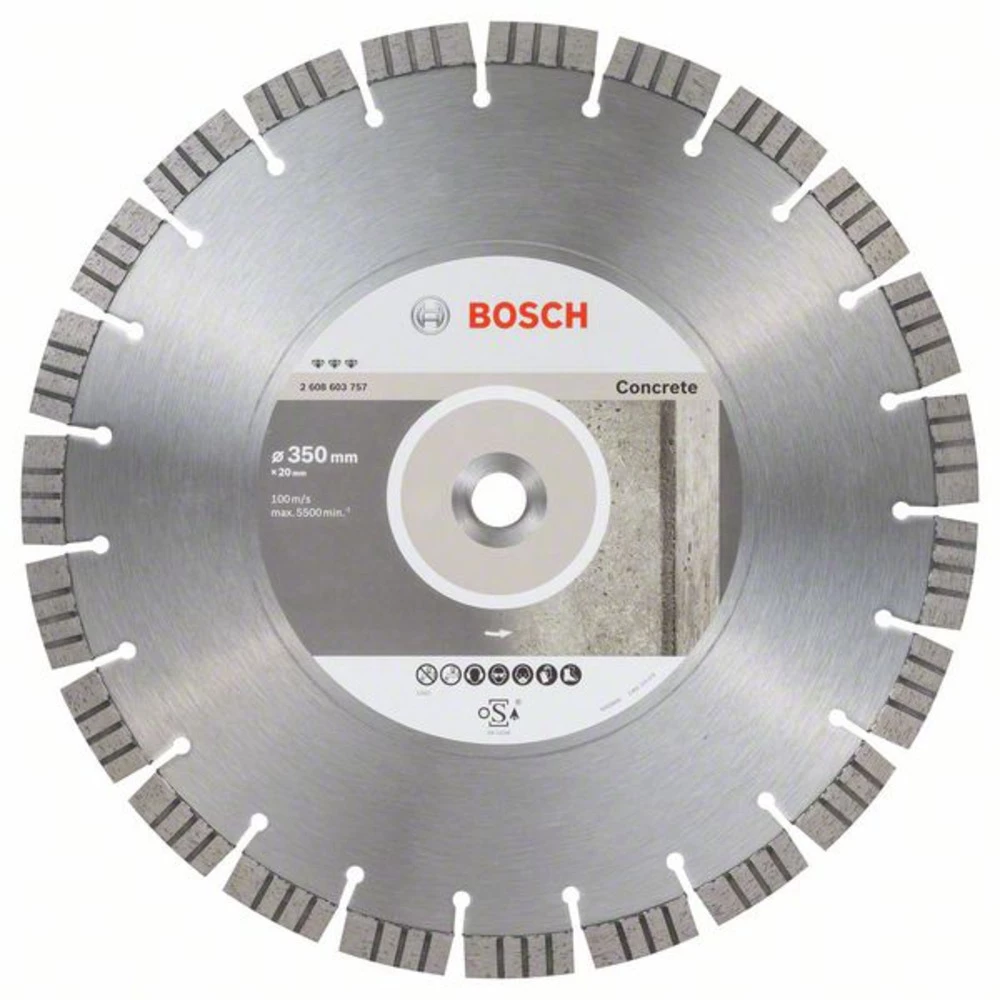 Dijamantna rezna ploča Best for Concrete, 350 x 20.00 x 3.2 x 15 mm Bosch Accessories 2608603757 promjer 350 mm 1 ST slika