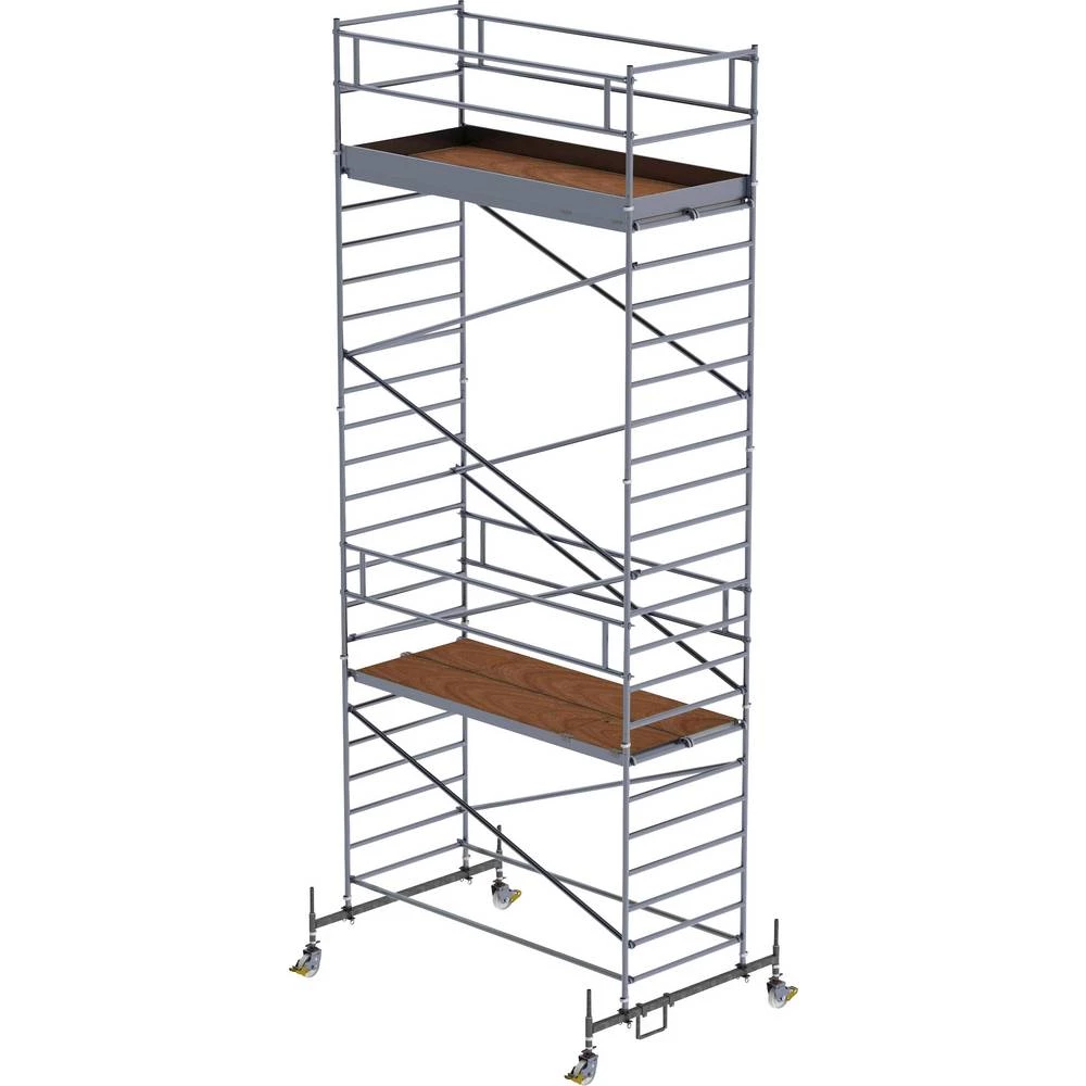 Günzburger Steigtechnik 175635 na roli montaža bez alata Radna visina (maks.): 8.5 m slika