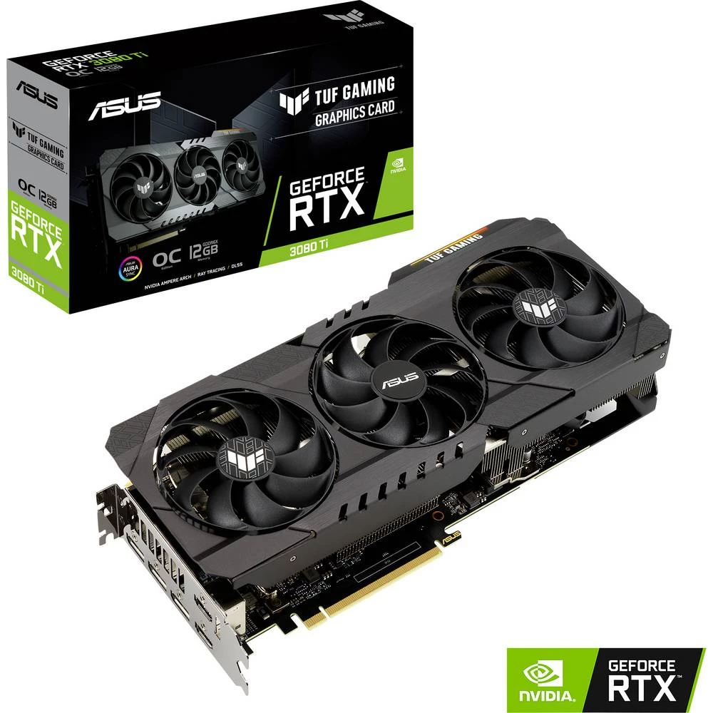 Asus grafička kartica Nvidia GeForce RTX 3080 Ti Gaming Overclocked 12 GB GDDR6X-RAM PCIe x16 HDMI™, DisplayPort slika