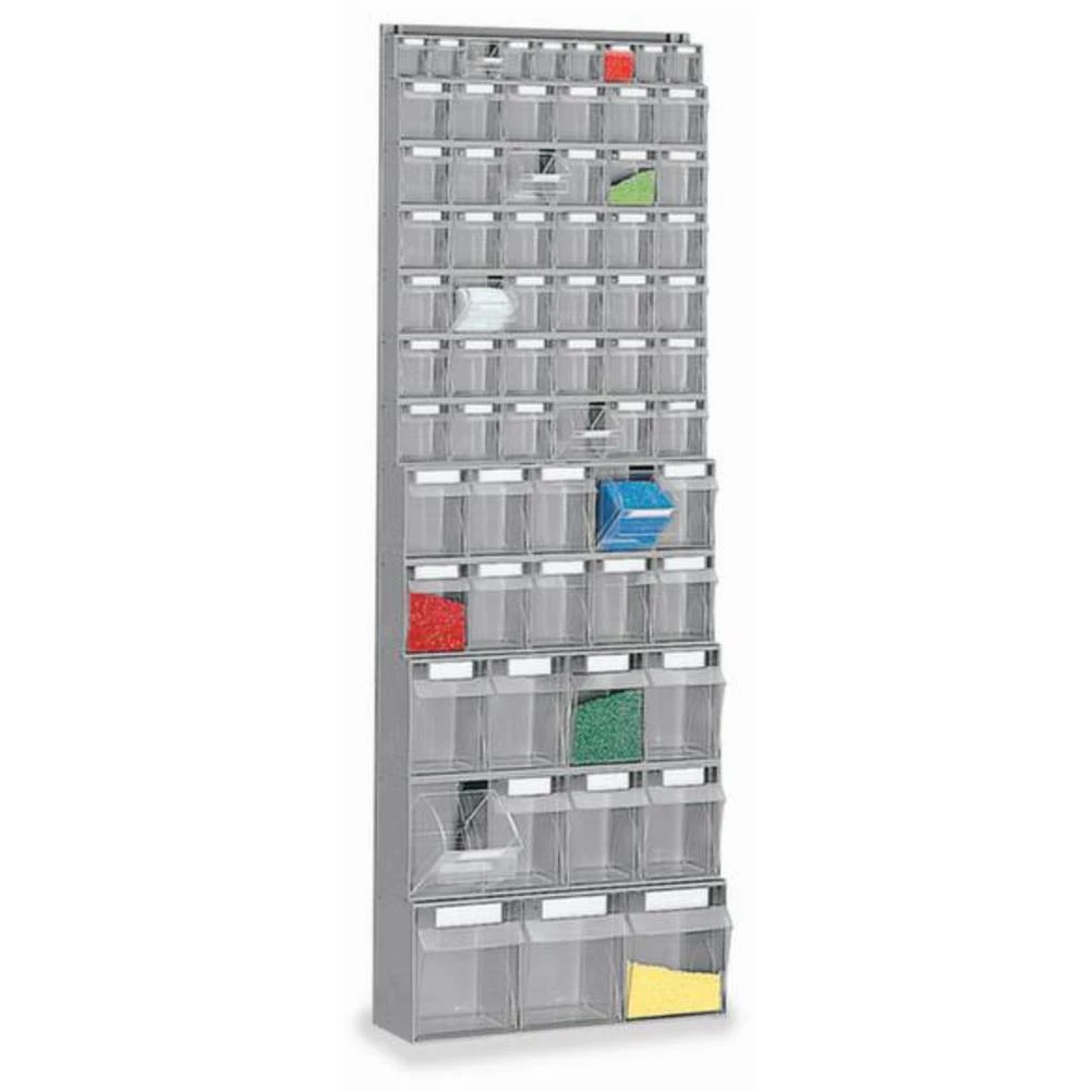 Spremnik za sklopive kutije (Š x V x d) 600 x 1750 x 224 mm Siva, Prozirna 1658448 1 ST slika