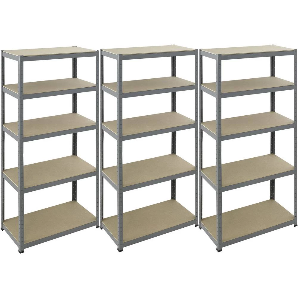 Regal za velike težine (Š x V) 900 mm x 1800 mm Obložen s prahom Drveni pod pro-bau-tec&reg; 10074 slika