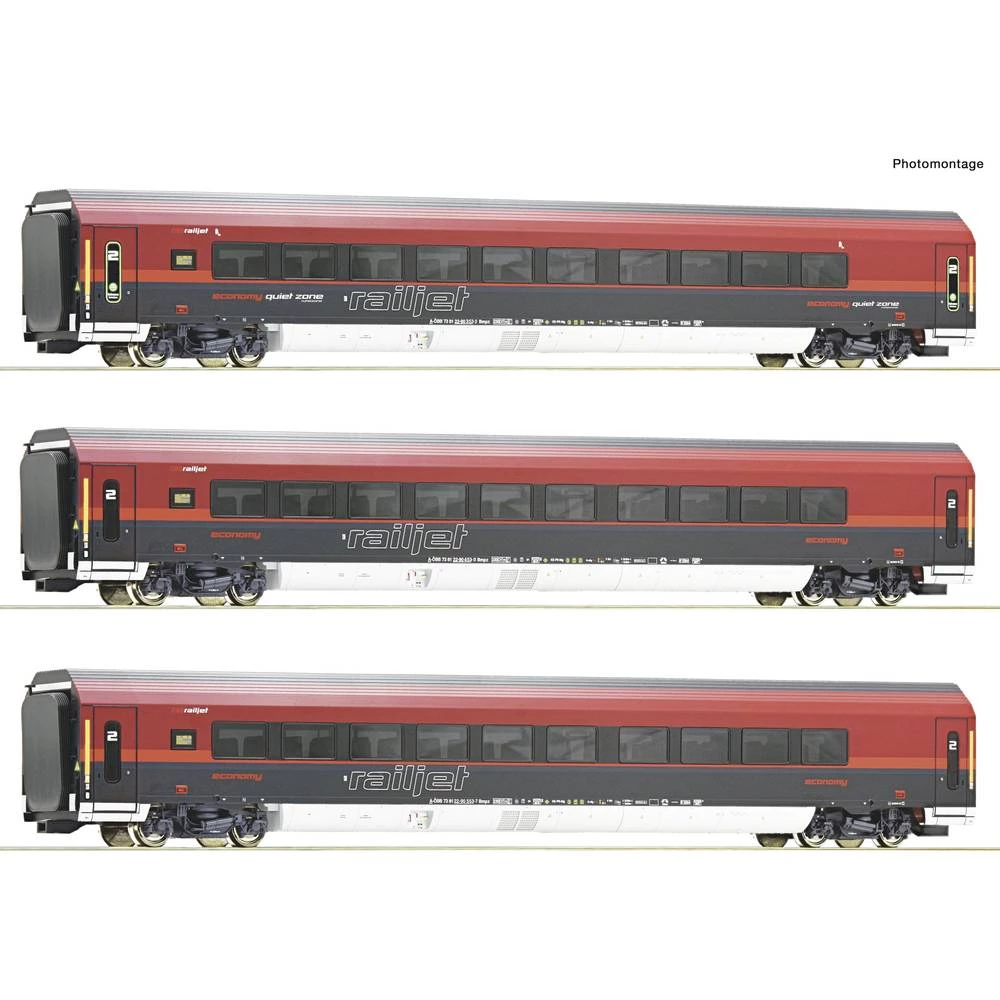 Roco 74042 H0 set od 3 Railjeta od ÖBB slika