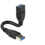 Delock USB kabel USB 3.0 USB-A utikač, USB-A utičnica 0.15 m crna 83713