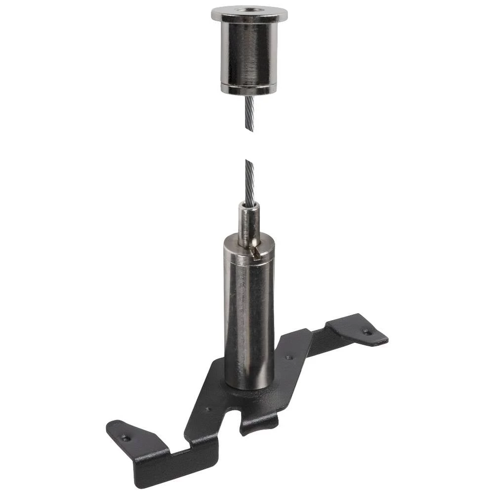 SLV #####Track komponenta za niskonaponski sustav sajli  stropni nastavak za sustav šina crna 1006607 48V TRACK slika