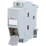 Metz Connect 130B117003-E mrežna utičnica profilna šina cat 6a svijetlosiva (RAL 7035)