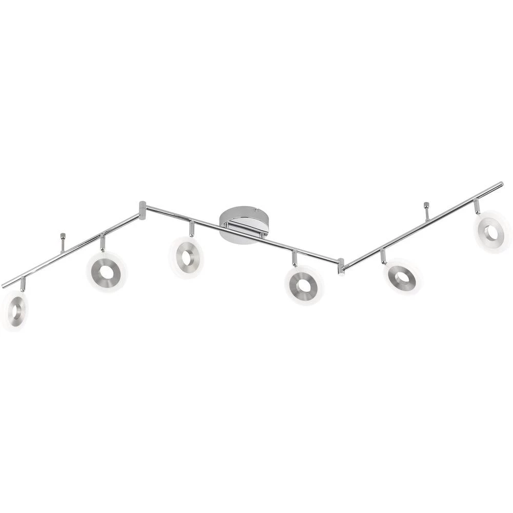 WOFI Divina 9280.06.54.6000 LED stropna svjetiljka 25.2 W, topla bijela nikl (mat), kromirana slika