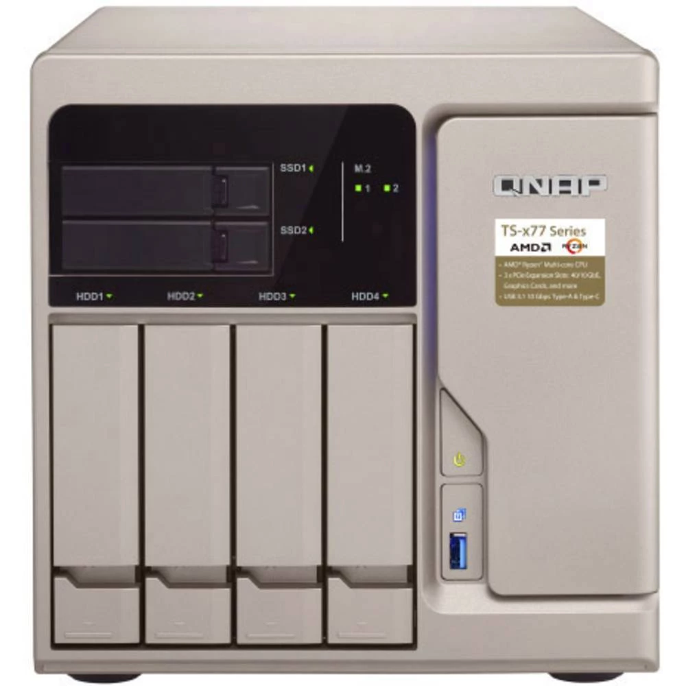 NAS-Server kućište QNAP TS-677-1600-8G 6 Bay 2x utor M.2 slika