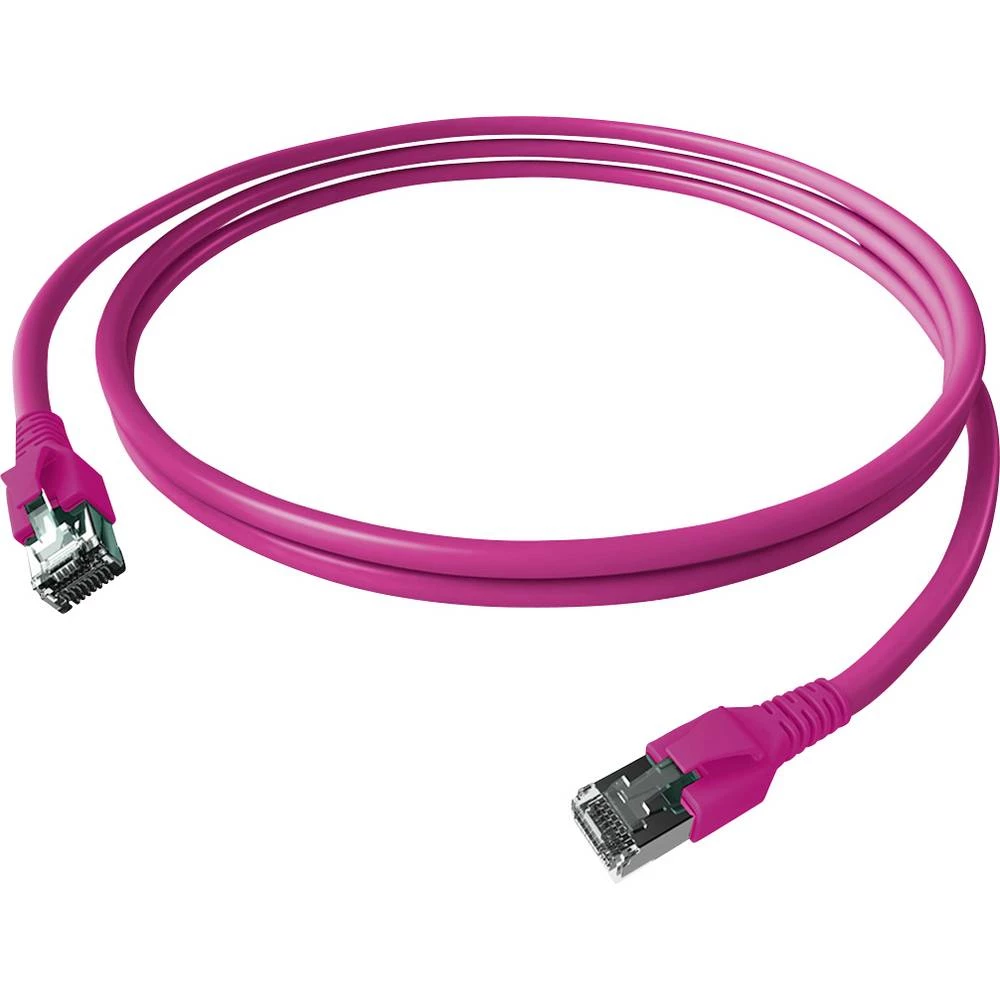 Easylan CP1KVBVBV0050 RJ45 mrežni kabel, Patch kabel CAT 6a S/FTP 5 m višebojna dvostruko zaštićen, bez halogena, vatros slika