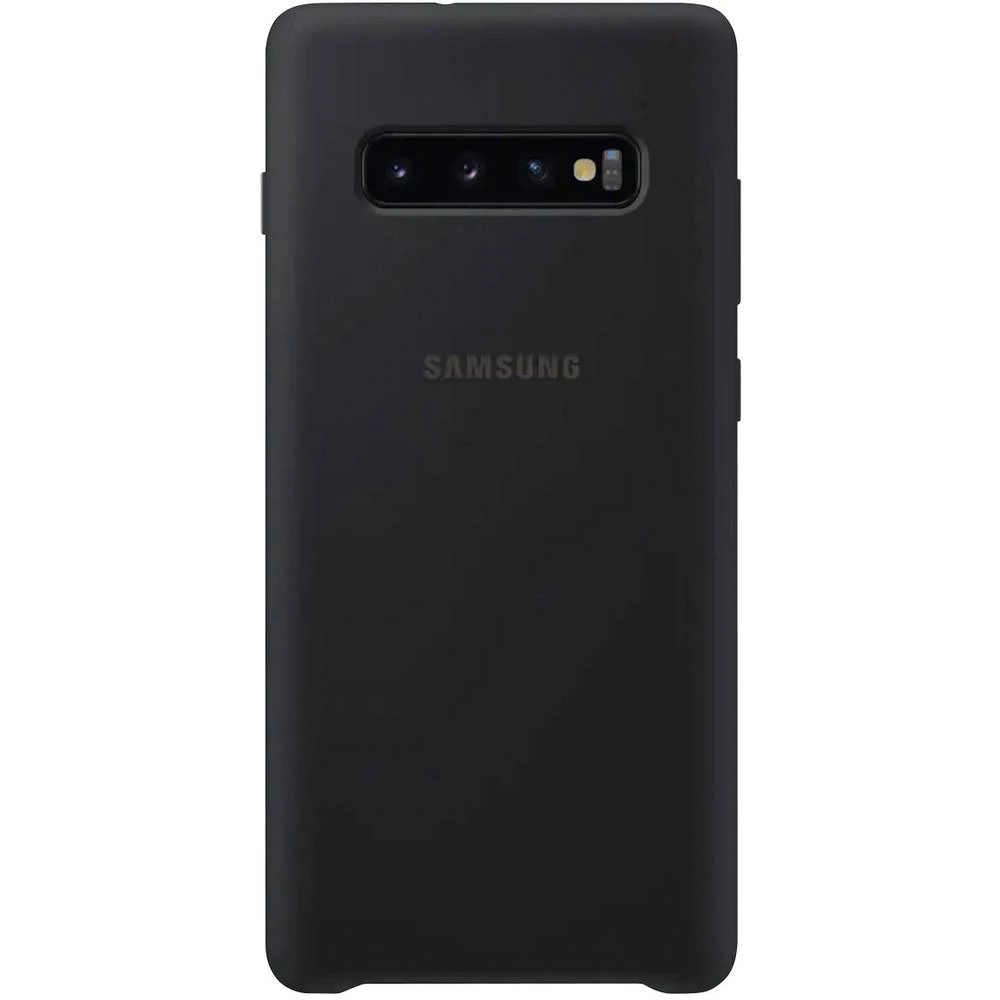 Samsung Silicone Stražnji poklopac za mobilni telefon Pogodno za: Galaxy S10+ Crna slika
