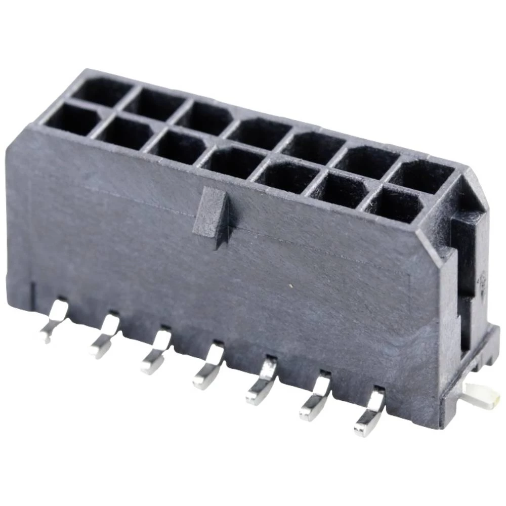 Molex ugradna standardna letva s muškim kontaktima Ukupan broj polova 14 Raster: 3.00 mm 430451418 kom. Tape on Full re slika