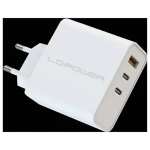 LC Power LC-GAN-65 USB punjač 65 W 2x USB-C®, 1x USB-A Power Delivery 3.0 unutrašnje područje GaN, brzi punjač, USB powe