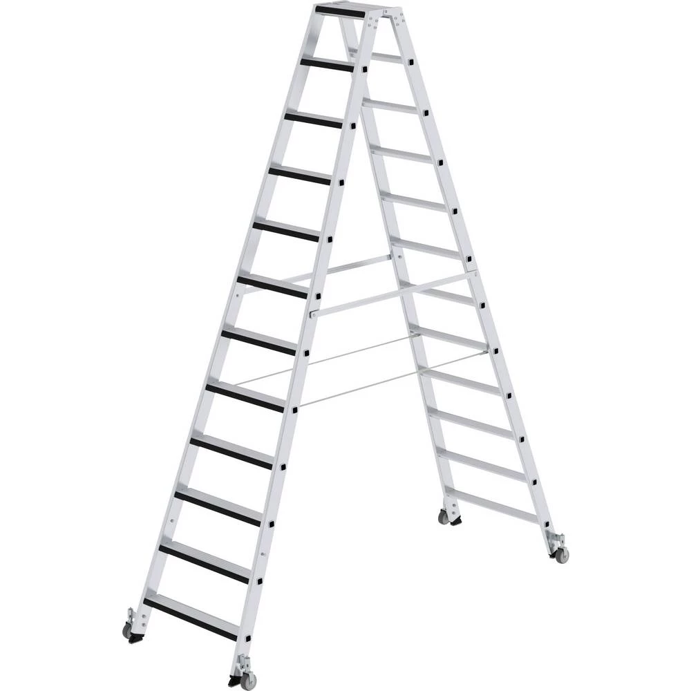 Günzburger Steigtechnik 43224 aluminij ljestva sa nivojima Radna visina (maks.): 4.5 m slika