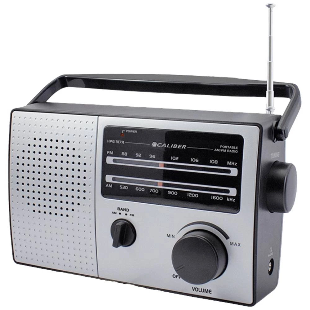 Caliber HPG317R-B desktop radio UKW (1014)    srebrna slika