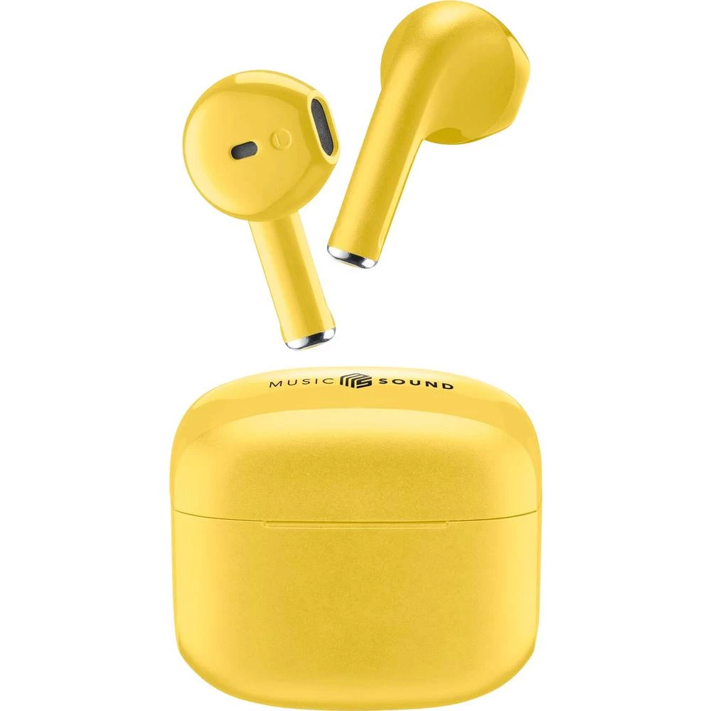 Cellularline In Ear Headset Bluetooth®, bežični žuta kutija za punjenje slika