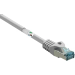 Renkforce RF-5043948 RJ45 mrežni kabel, Patch kabel cat 6a S/FTP 10.00 m siva vatrostalan 1 St.