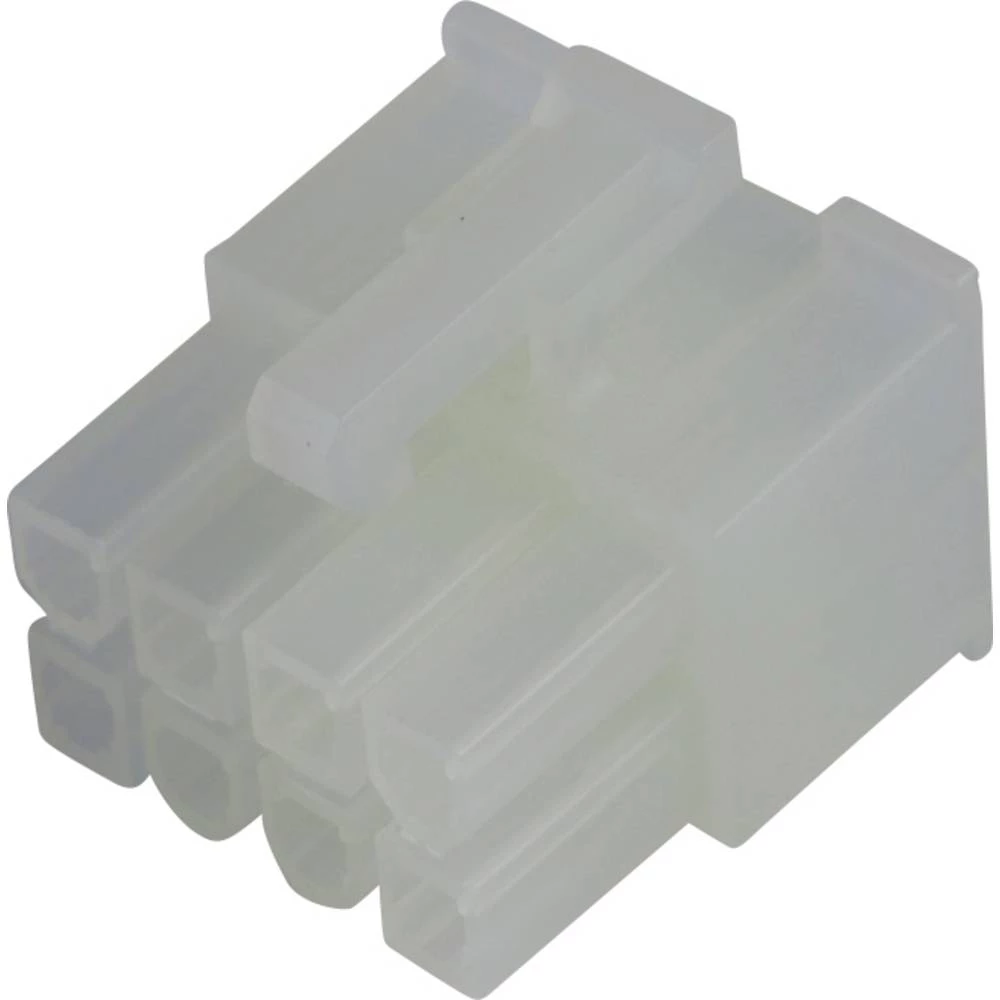 Molex 39012080 Mini-Fit Jr. Receptacle Housing, Dual Row, 8 Circuits, UL 94V-2, Natural slika