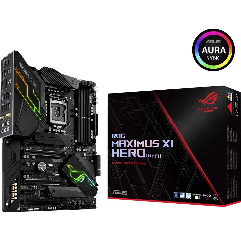 Matična ploča Asus ROG MAXIMUS XI HERO WI-FI Baza Intel&reg; 1151v2 Faktor oblika ATX Set čipova matične ploče Intel&reg; Z390 slika