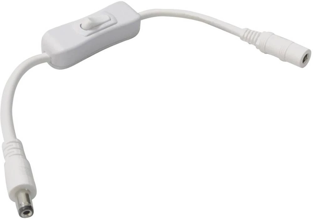 TRU COMPONENTS Niskonaponski priključni kabel Niskonaponski adapter-Niskonaponski konektor 2.1 mm 5.5 mm 2 m 1 ST slika