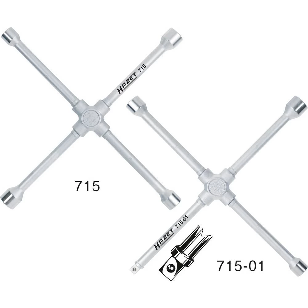 Hazet 715-01 715-01 križni ključ automobil, kombi, autobus 1 kom. slika