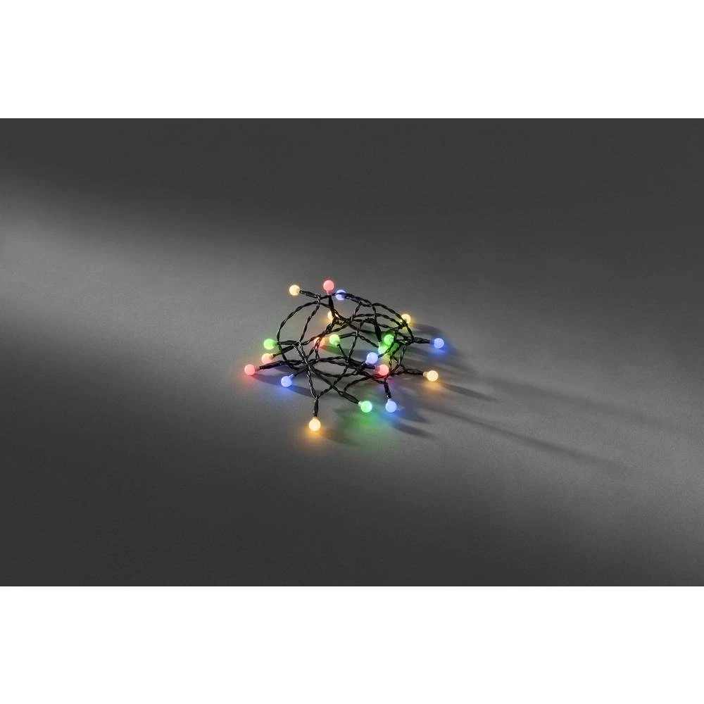 Konstsmide 1491-507 svjetlosni lanac s baterijama, unutarnji, na baterije 20 LED šarene slika