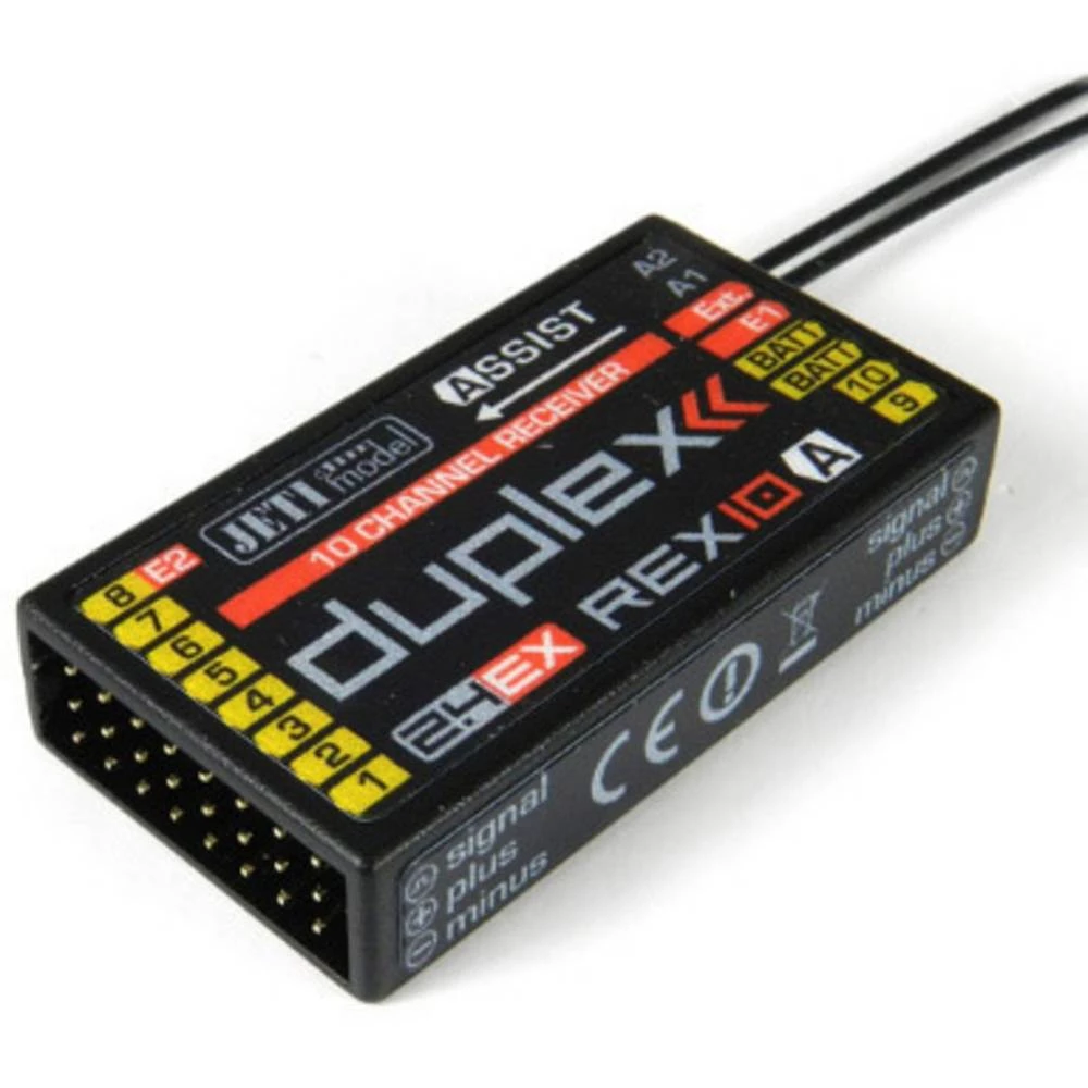 Jeti REX 10 (Assist) 10-kanalni prijamnik 2,4 GHz slika
