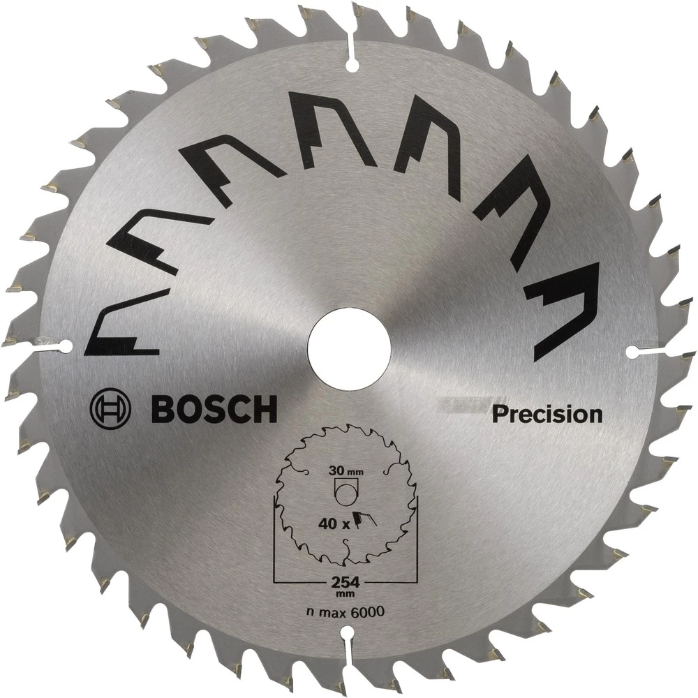 List kružne pile PRECIZNO 254 x 30 mm Bosch Accessories 2609256B59 promjer: 254 mm Broj zubaca (po inču): 40 List pile slika