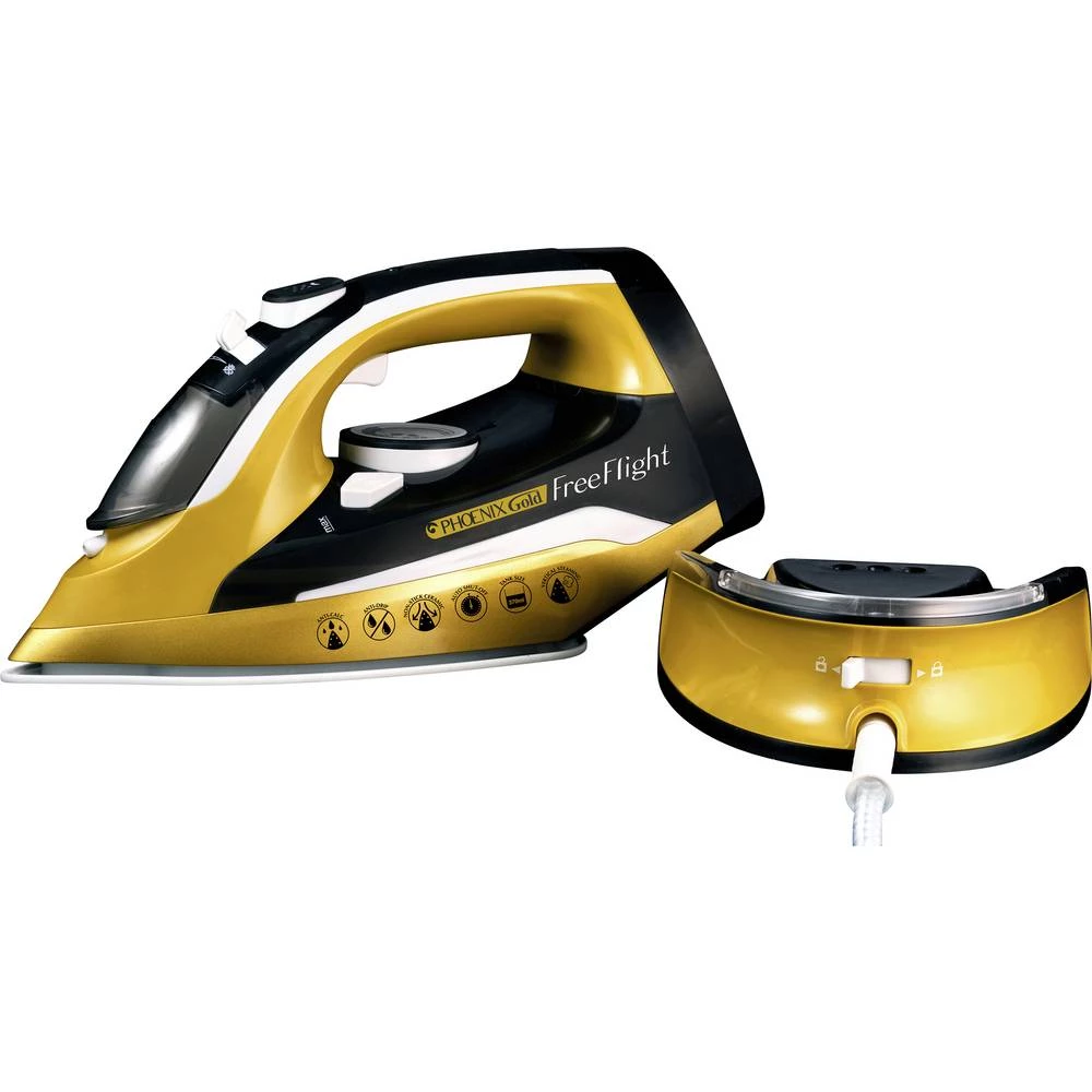 MediaShop Phoenix Gold® Free Flight parno glačalo zlatna, crna 2400 W slika