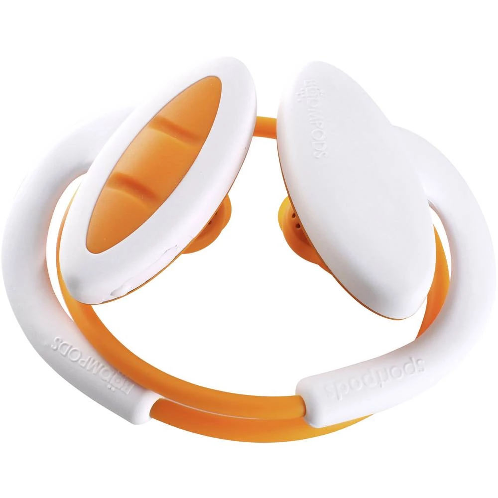 On Ear slušalice Boompods Sportpods 2 Bijela, Narančasta slika