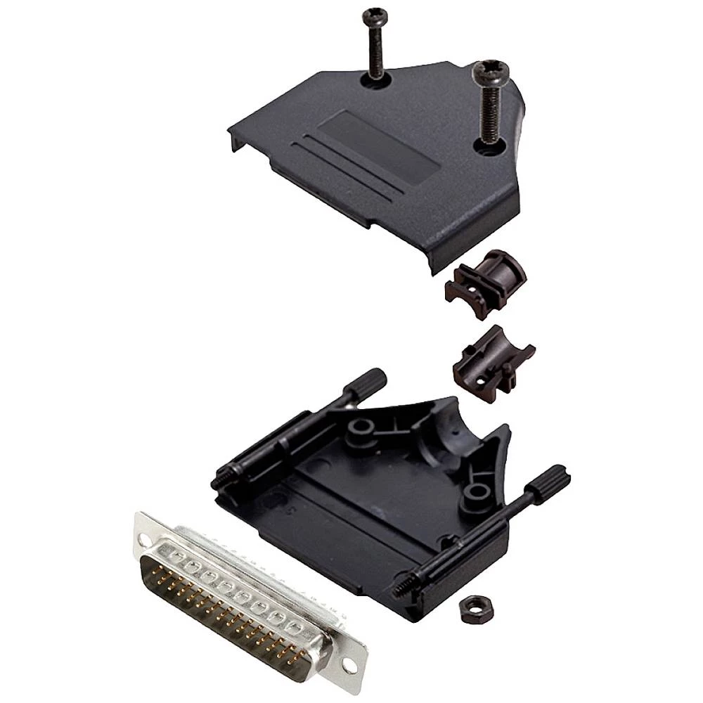 Komplet D-SUB pinskih konektora 180 ° Broj polova: 44 Lemni kup encitech DTPK-P-25-HDP44-W-K 1 ST slika