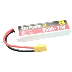 Red Power lipo akumulatorski paket za modele 7.4 V 6500 mAh  35 C softcase XT90 slika