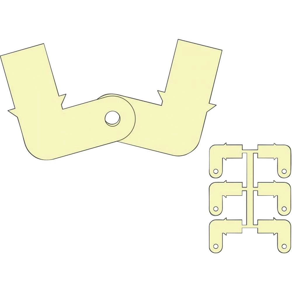 Sklopna šarka Pravokutne EXTRON Modellbau (D x Š) 30 mm x 16 mm 2 ST slika