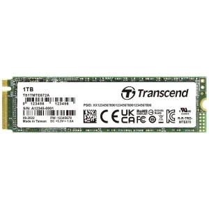 Transcend MTE672A 1 TB unutarnji M.2 PCIe NVMe SSD 2280 PCIe nvme 3.0 x4 maloprodaja TS1TMTE672A slika
