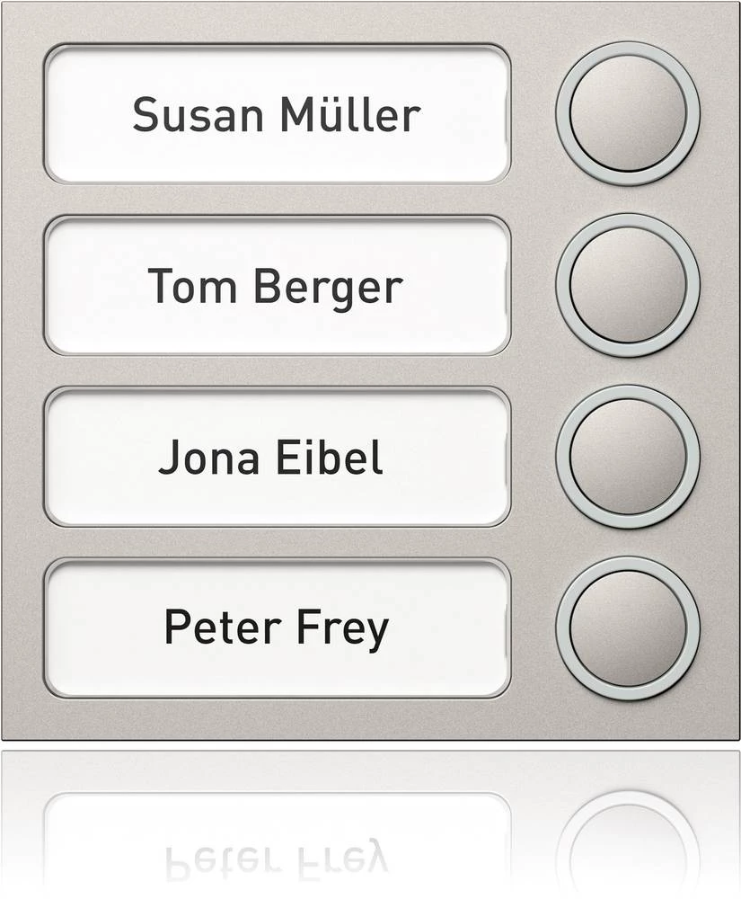 Ritto by Schneider 1875430 Video-portafon Modul Schneider Electric Portier tipka 4 gumba 95x95x33mm 1875430 Titan slika