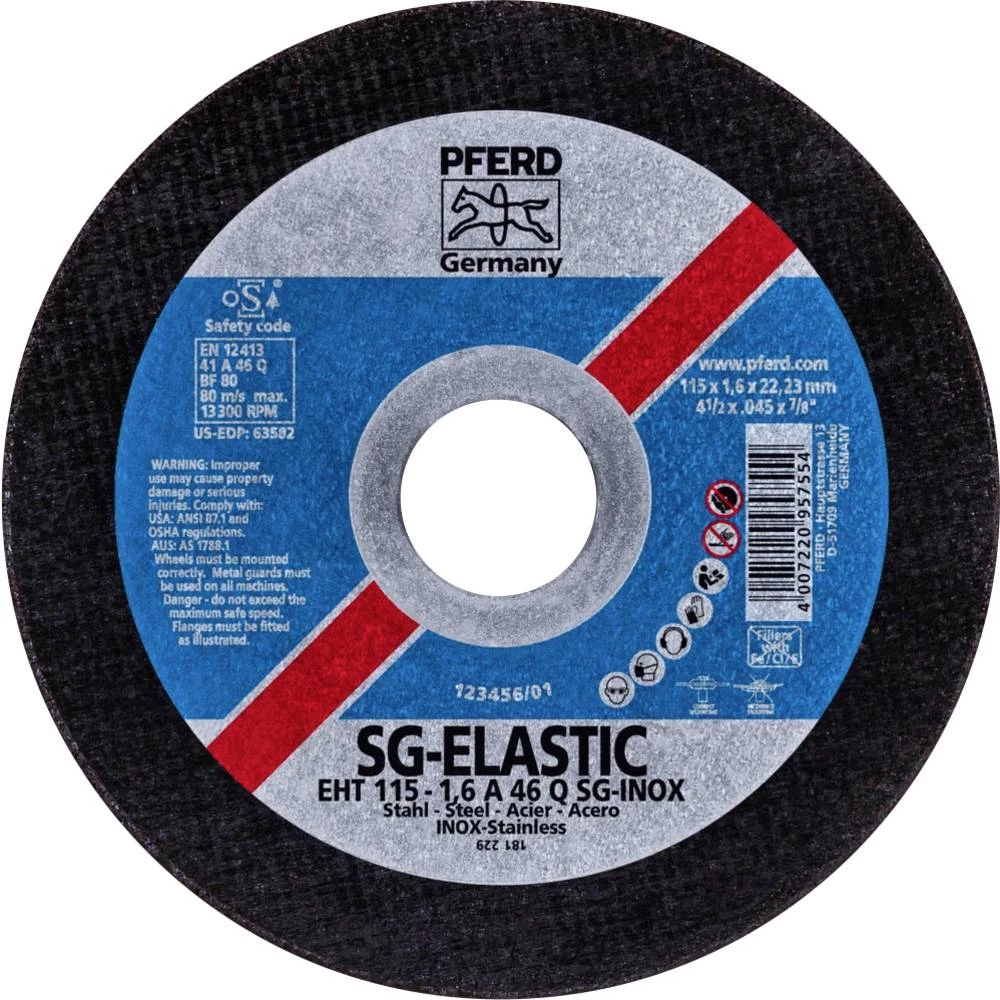 PFERD EHT 115-1,6 SG CLASSIC STEELOX 61340151 rezna ploča ravna  115 mm 22.23 mm 25 St. slika