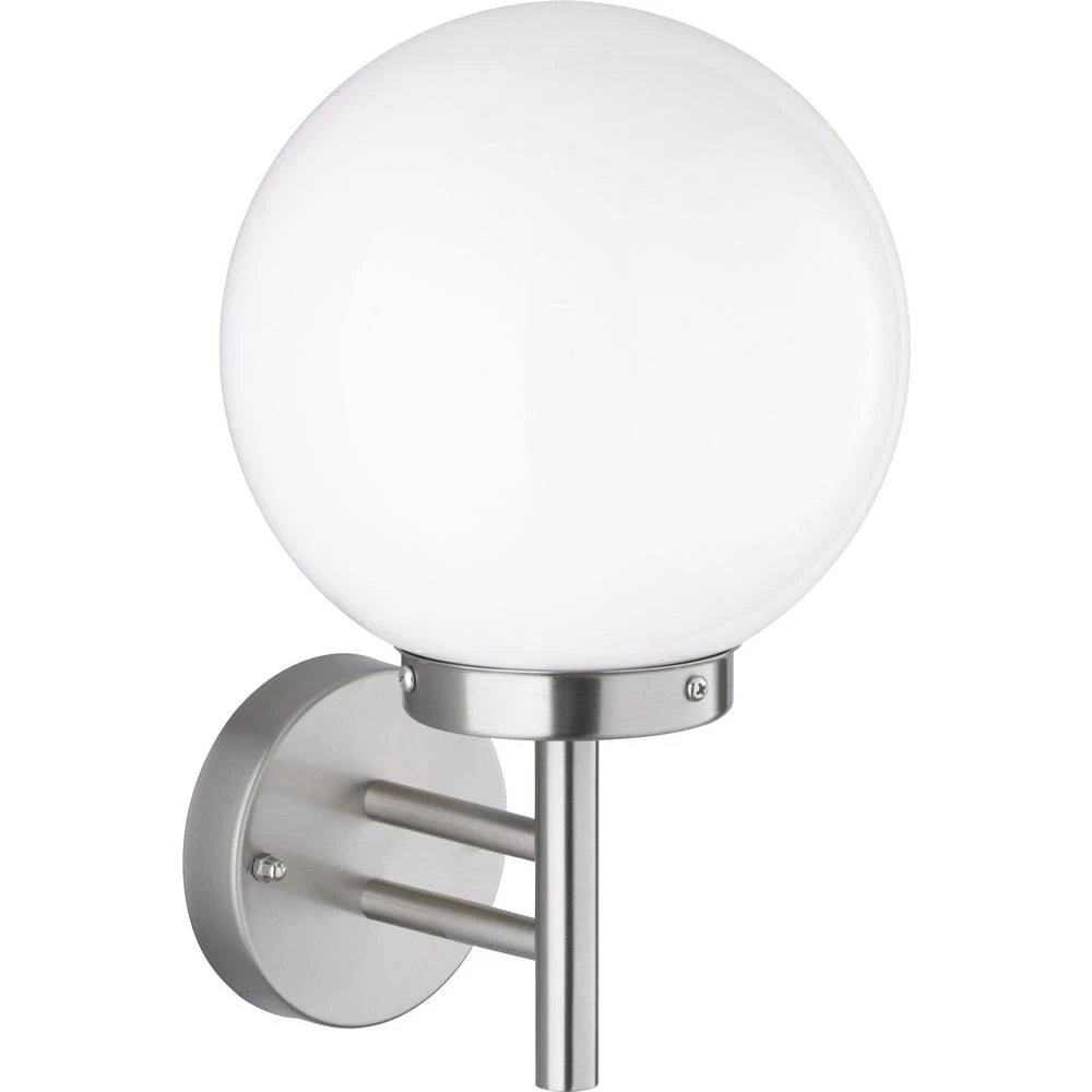 Vanjsko zidno svjetlo LED E27 60 W WOFI Remo 4033.01.97.7002 Plemeniti čelik (brušeni), Opal slika