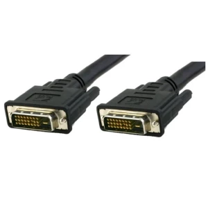 TECHly DVI Priključni kabel [1x Muški konektor DVI, 24 + 1 pol - 1x Muški konektor DVI, 24 + 1 pol] 5 m Crna slika