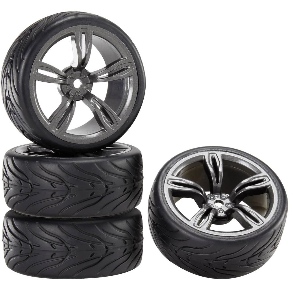 Reely 1:10 Cestovni model Kompletni kotači Devil 5M Gun metal 4 ST slika