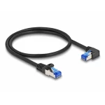 Delock 80221 RJ45 mrežni kabel, Patch kabel CAT 6a S/FTP 0.50 m crna 1 St.