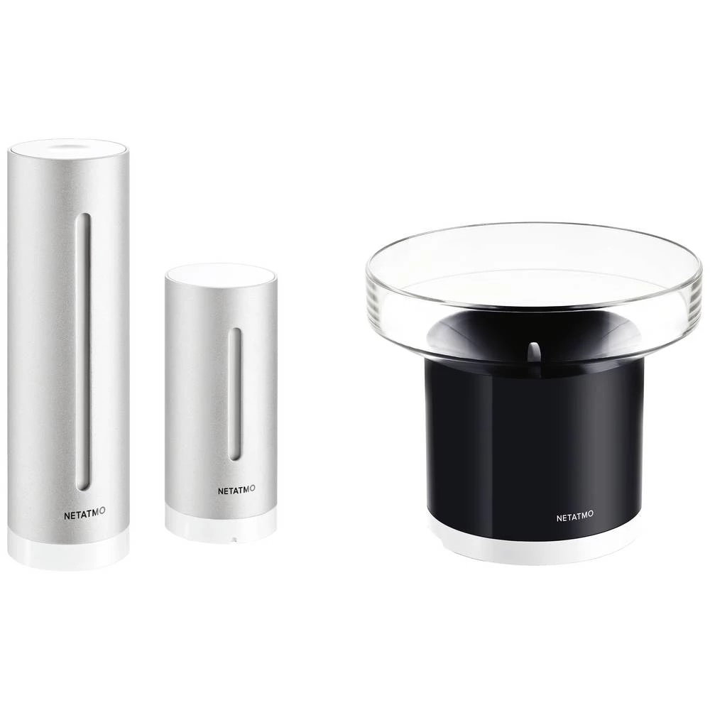 Netatmo Smarte Wetterstation + Regenmesser Bundle NBU-NWS-NRG-EU WLAN-vremenska stanica Predviđanje za 6 dana slika