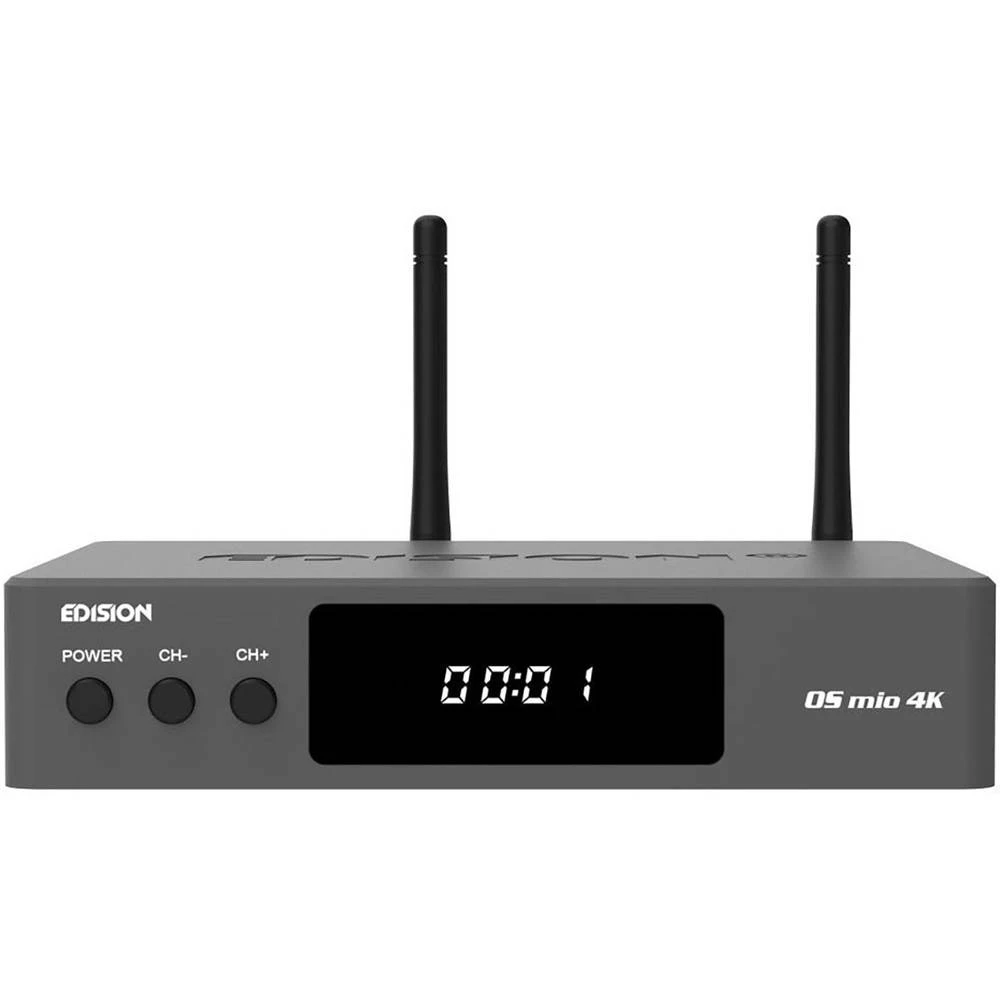 EDISION OS MIO 4K S2X + T2/C DVB-S2/T/T2/C kombinirani prijemnik Podržava WLAN, Ethernet priključak, Linux, Funkcija snimanja Br slika