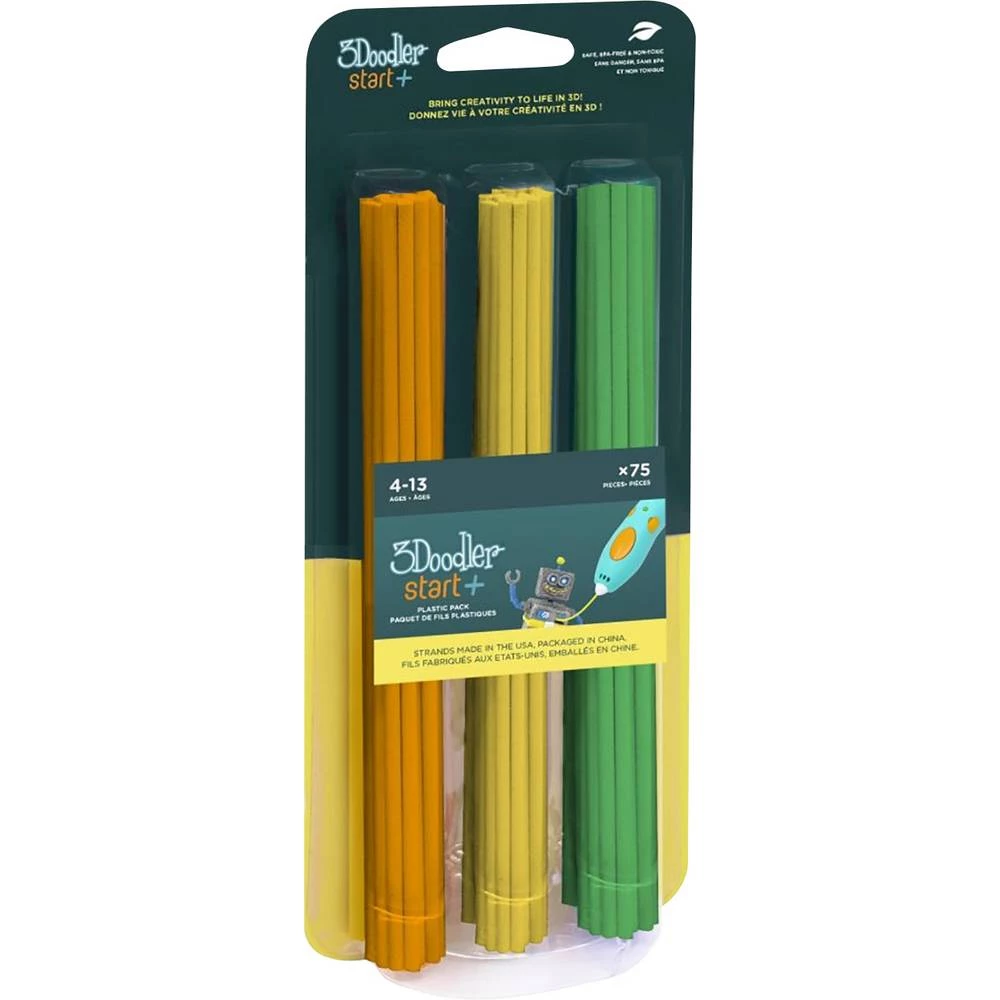 3Doodler    3DS-ECO-MIX2-75    Start Mix 2    3D pisač filament    PLA                narančasta, žuta, zelena        75 St. slika