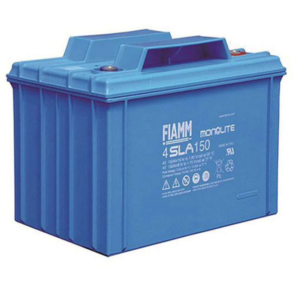 Olovni akumulator 4 V 150 Ah Fiamm PB-4-150 4SLA150 MonoLite Olovno-koprenasti (Š x V x d) 271 x 202 x 173 mm M8 vijčani priklju slika