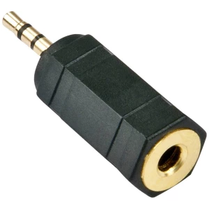LINDY 35622  utičnica audio adapter [1x 2,5 mm banana utikač - 1x priključna doza za 3,5 mm banana utikač] crna slika