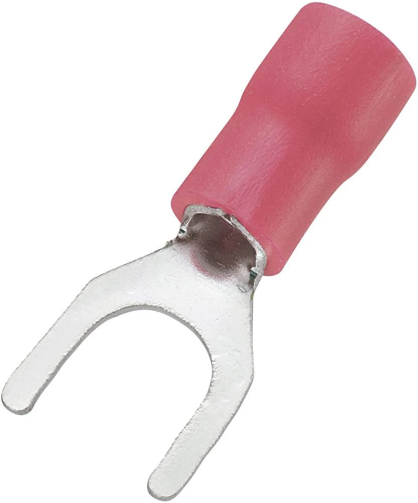 Viljuškasta kabelska stopica 0.50 mm&sup2; 1.50 mm&sup2; Otvor &Oslash;=5.3 mm Izolirani dio Crvena TRU COMPONENTS 745268 100 ST slika