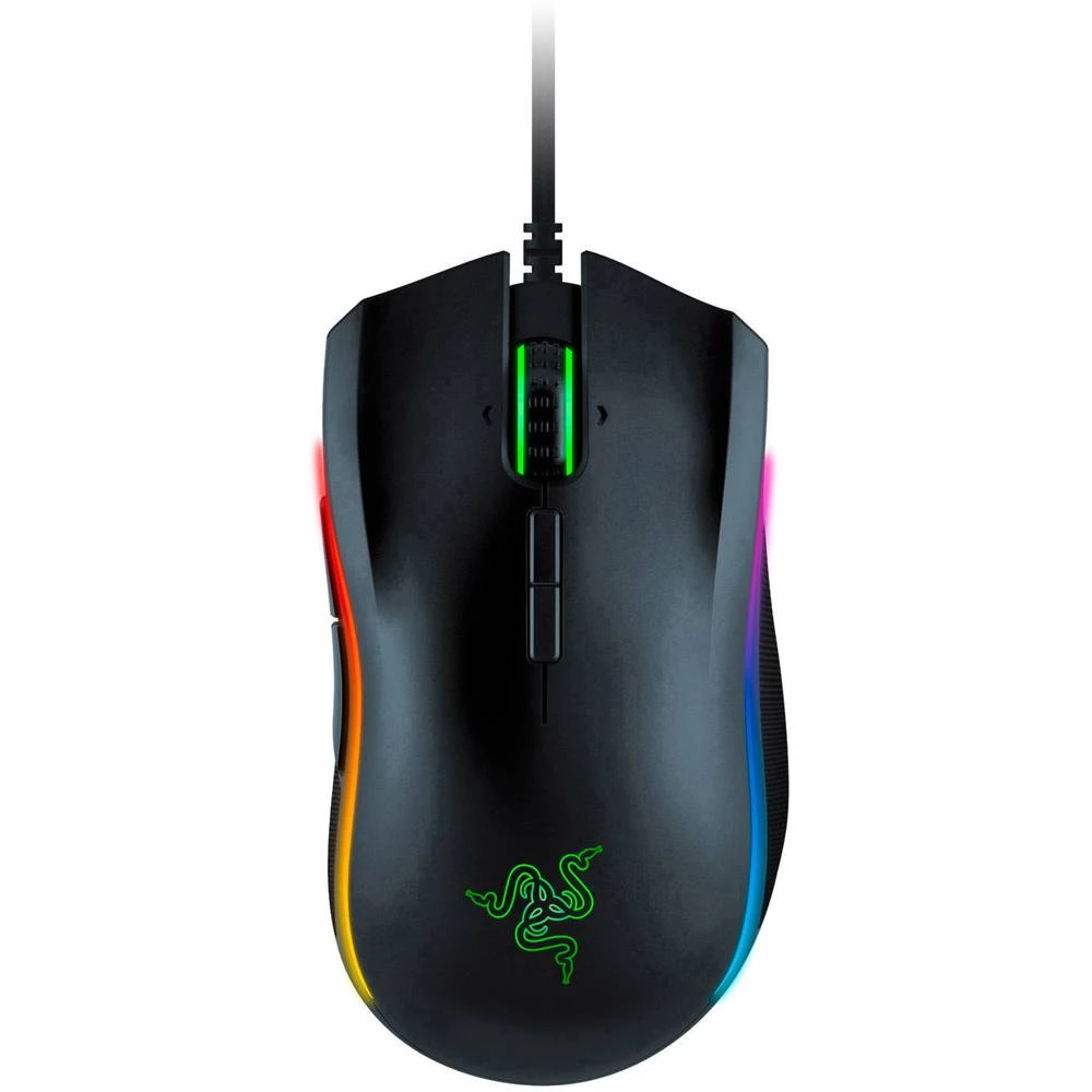 Razer Mamba Elite USB gaming miš Optički Osvjetljen, Integrirana profilna memorija Crna slika