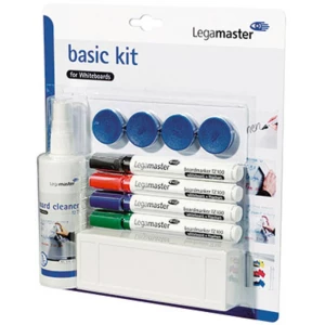 Legamaster Whiteboard marker basic Kit for Whiteboards Crna, Plava boja, Crvena, Zelena Uklj. brisač za ploču, čistač, magneti 7 slika