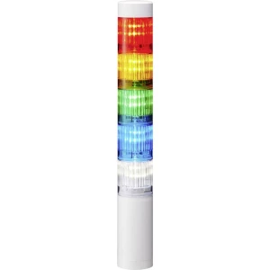 Signalni toranj LED Patlite LR4-502WJNW-RYGBC 5-bojno, Crvena, Žuta, Zelena, Plava boja, Prozirna 5-bojno, Crvena, Žuta, Zelena, slika