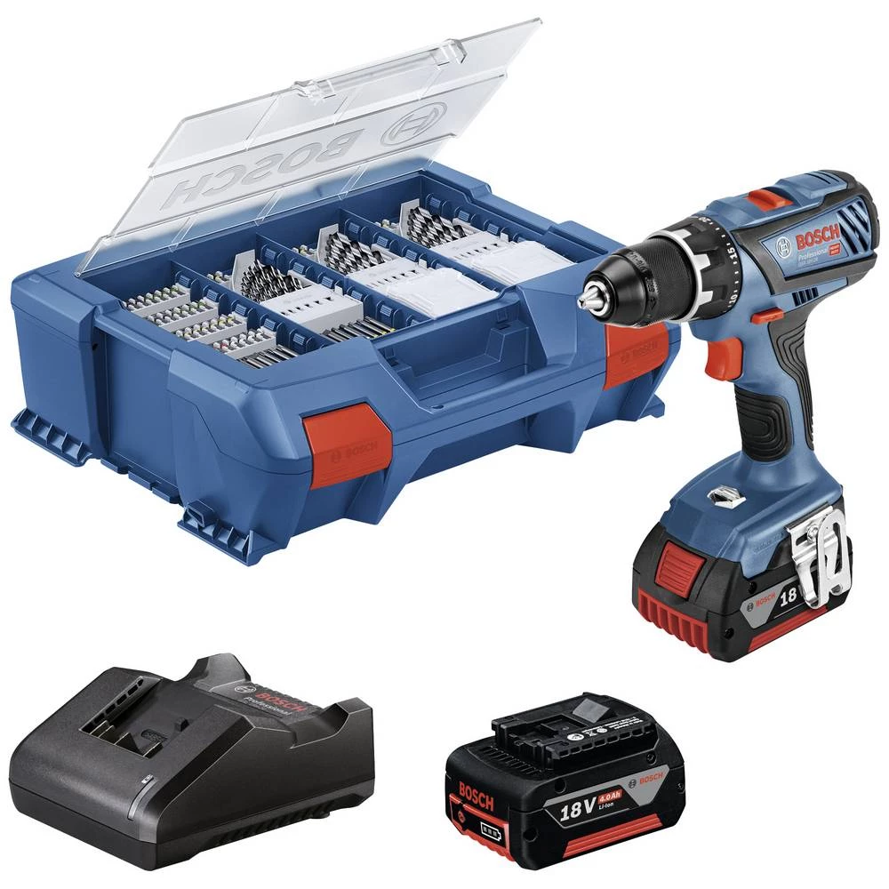 Bosch Professional GSR 18V-28 06019E610C akumulatorska bušilica  18 V 4.0 Ah li-ion uklj. 2 akumulatora, uklj. oprema slika