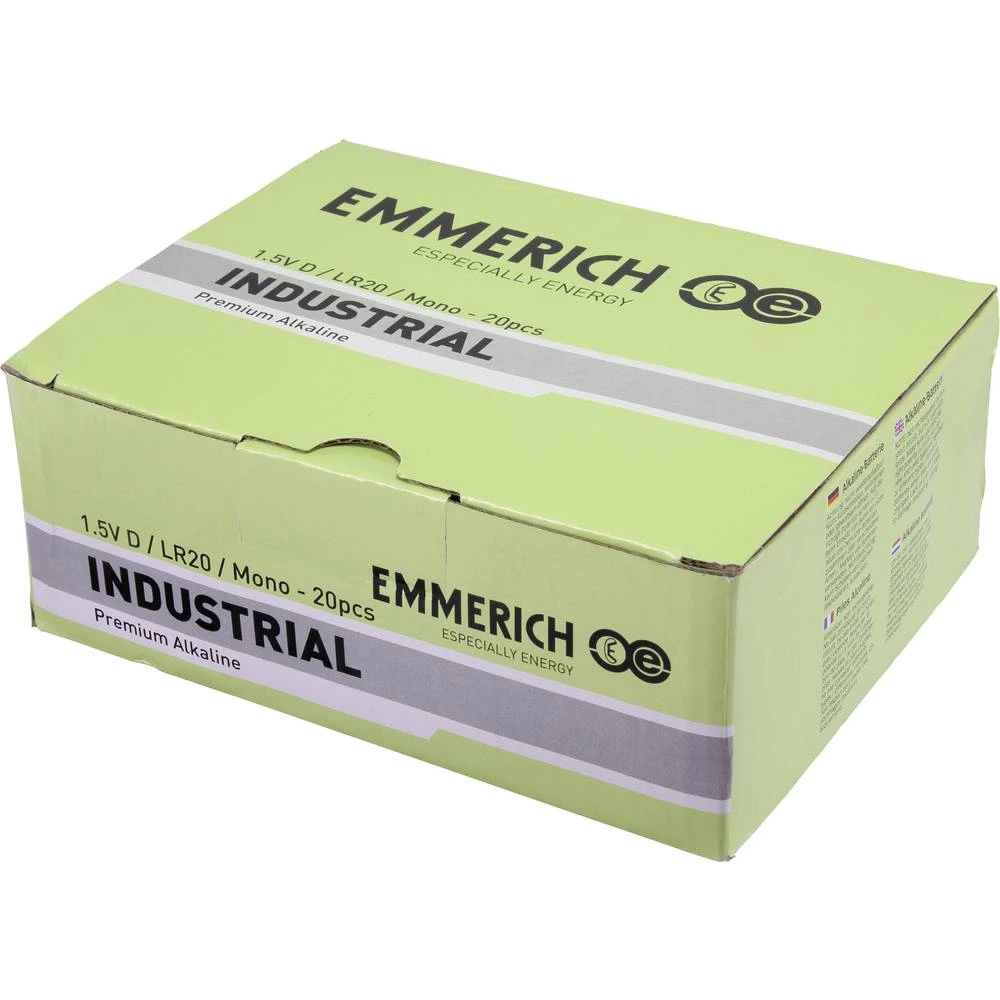 Mono (L) baterija Alkalno-manganov Emmerich Industrial LR20 18000 mAh 1.5 V 20 ST slika
